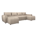 Sofá cama universal tapizado en forma de U NEWPORT beige