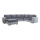 Sofá cama universal tapizado en forma de U YORK blanco/gris