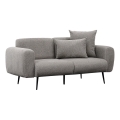 Sofá de dos plazas PISA en gris claro