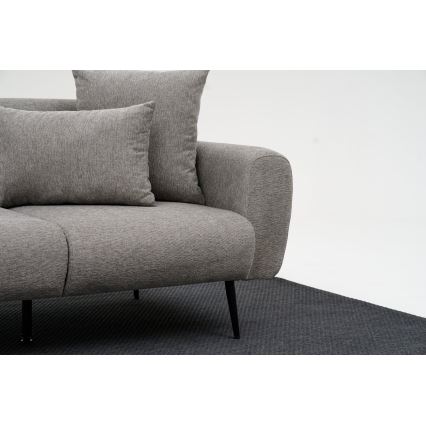 Sofá de dos plazas PISA en gris claro