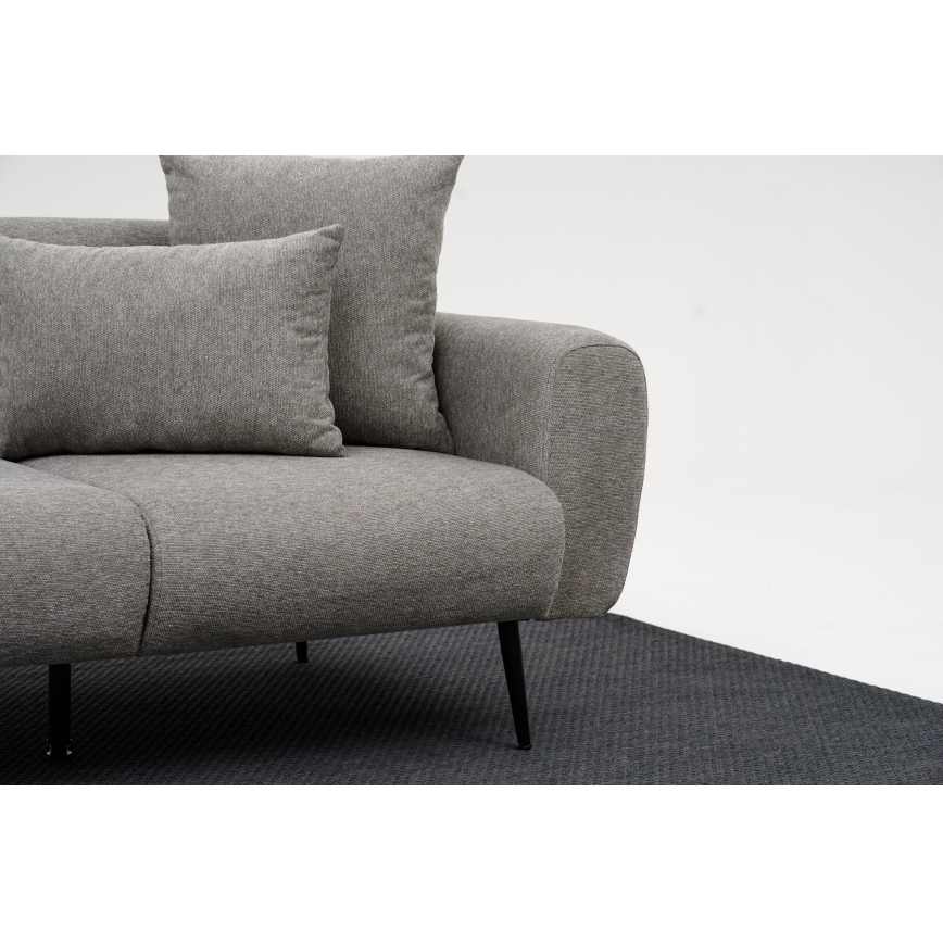 Sofá de dos plazas PISA en gris claro