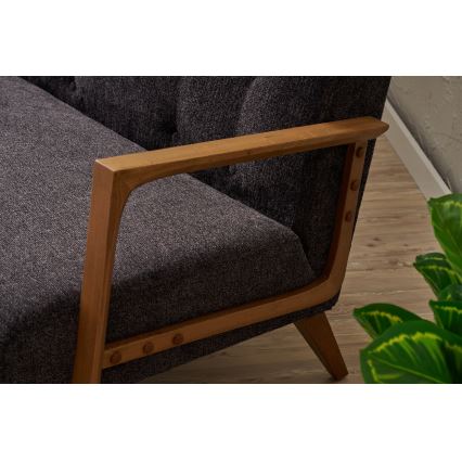 Sofá de dos plazas TUMI antracita