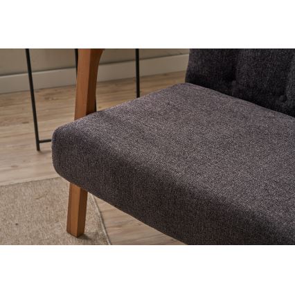 Sofá de dos plazas TUMI antracita