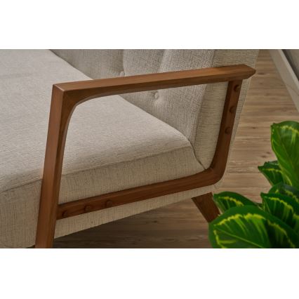 Sofá de dos plazas TUMI en color crema