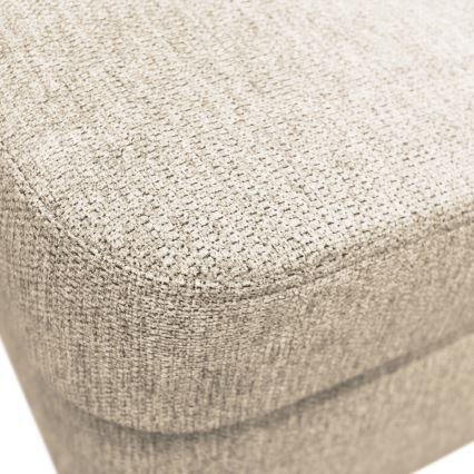 Sofá esquinero extensible en forma de U SERPA con almacenamiento, lado izquierdo, color beige