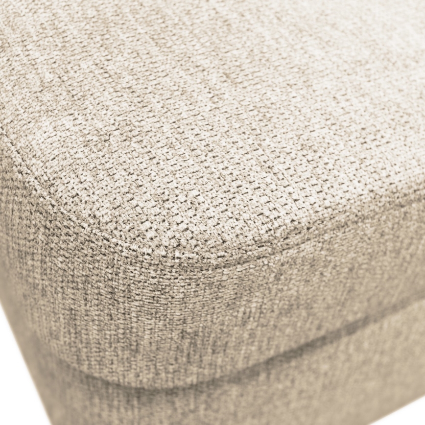 Sofá esquinero extensible en forma de U SERPA con almacenamiento, lado izquierdo, color beige