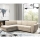 Sofá esquinero abatible en forma de L SERPA con almacenamiento, lado izquierdo, color beige