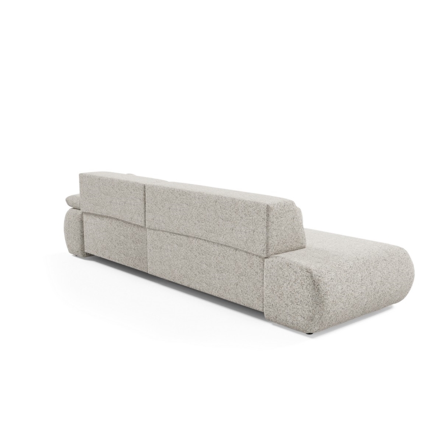 Sofá esquinero cama con almacenamiento en forma de L PRATO derecha beige