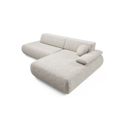 Sofá esquinero cama con almacenamiento en forma de L PRATO derecha beige
