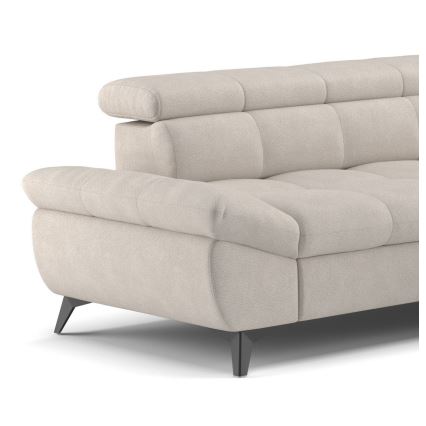 Sofá esquinero extensible en L MARANO derecho beige