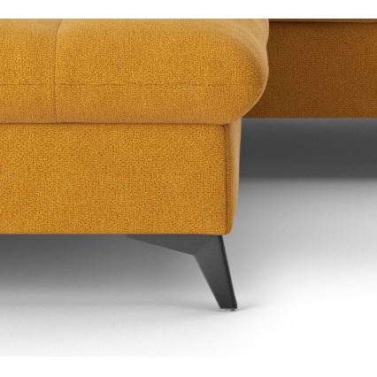 Sofá esquinero en L desplegable MARANO izquierdo naranja