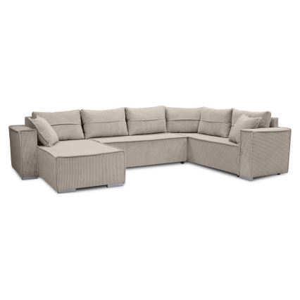 Sofá esquinero convertible en U LONDON beige