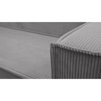 Sofá esquinero convertible en U LONDON gris