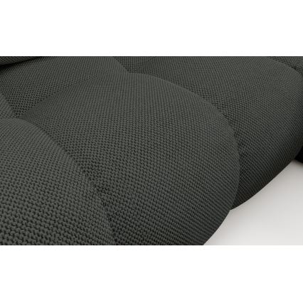 Sofá esquinero cama tapizado ALMADA en L, orientación derecha, con arcón de almacenamiento, color antracita