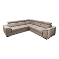 Sofá esquinero universal extensible con espacio de almacenamiento GRANADA beige