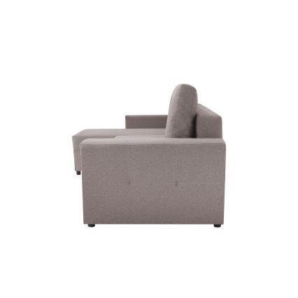 Sofá esquinero universal con función de cama y espacio de almacenamiento SEVILLA gris