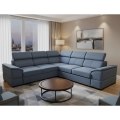Sofá esquinero versátil y convertible con espacio de almacenamiento GRANADA azul