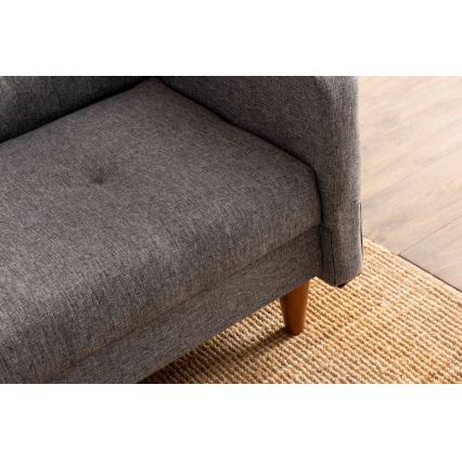 Sofá NARA de dos plazas, gris claro