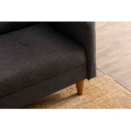 Sofá NARA de dos plazas - gris oscuro