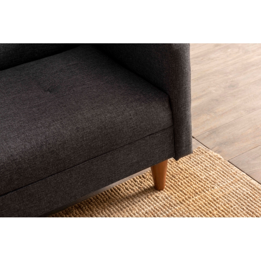 Sofá NARA de dos plazas - gris oscuro