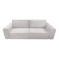 Sofá plegable de tres plazas con espacio de almacenamiento RONDA beige