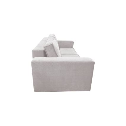 Sofá plegable de tres plazas con espacio de almacenamiento RONDA beige