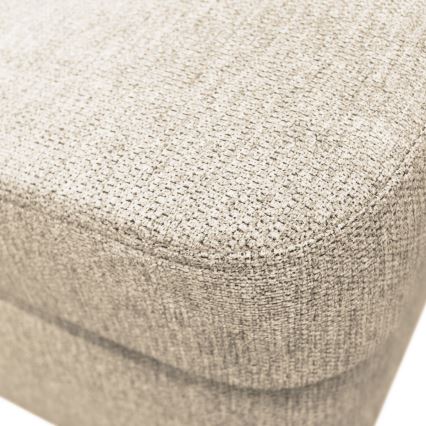 Sofá rinconero en forma de U tapizado y plegable SERPA derecho beige