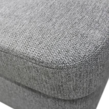 Sofá rinconero en forma de U tapizado y plegable SERPA derecho gris