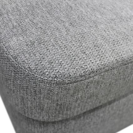 Sofá rinconero en forma de U tapizado y plegable SERPA izquierda gris