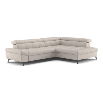 Sofá rinconero plegable MARANO derecho beige