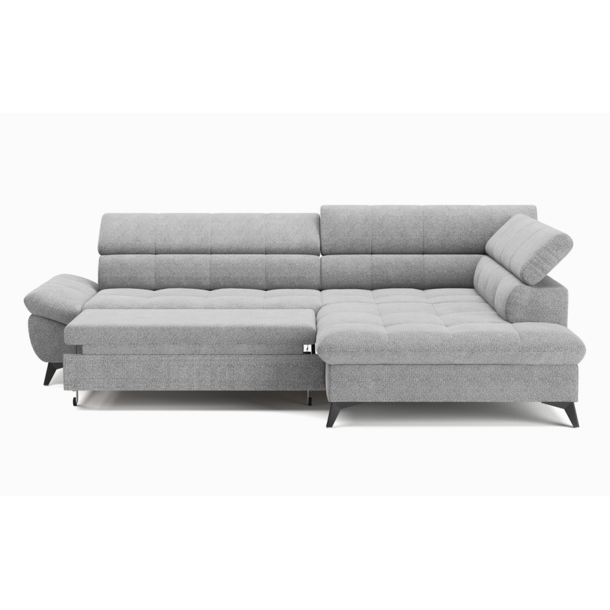 Sofá rinconero plegable MARANO derecho gris