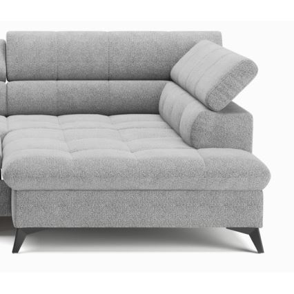 Sofá rinconero plegable MARANO derecho gris