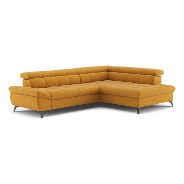Sofá rinconero plegable MARANO derecho naranja