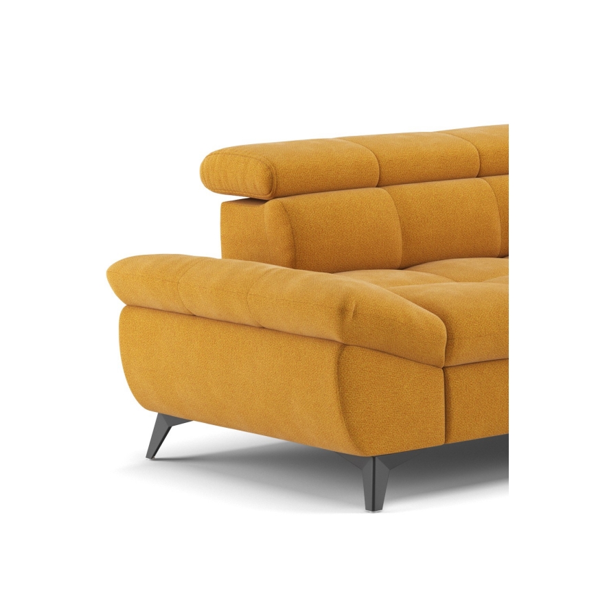 Sofá rinconero plegable MARANO derecho naranja