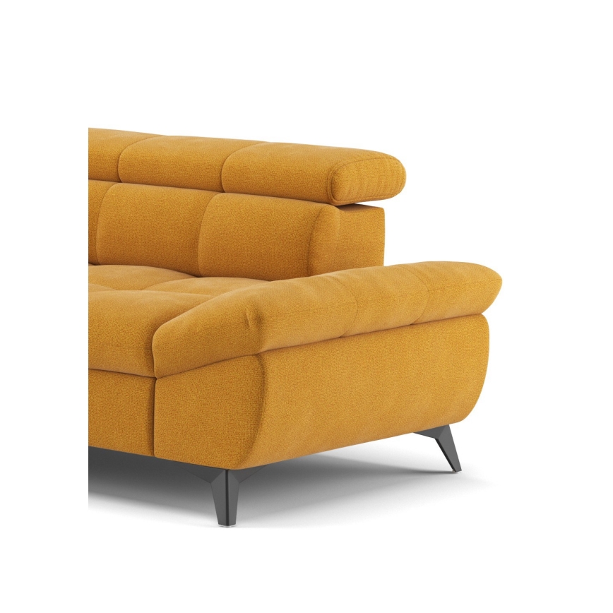 Sofá rinconero plegable MARANO izquierda naranja