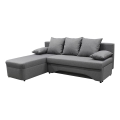 Sofá rinconero universal en forma de U tapizado y plegable ALMEIDA gris