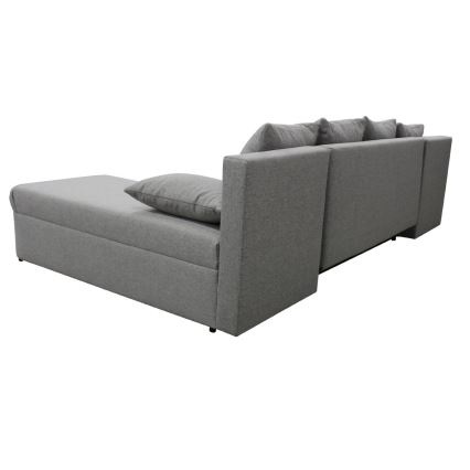 Sofá rinconero universal en forma de U tapizado y plegable ALMEIDA gris