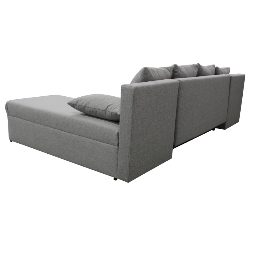 Sofá rinconero universal en forma de U tapizado y plegable ALMEIDA gris