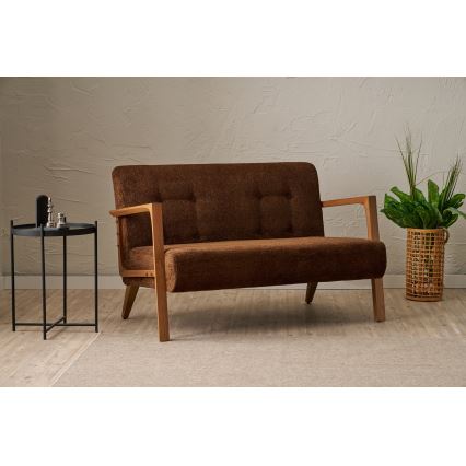Sofá TUMI de 2 plazas en marrón