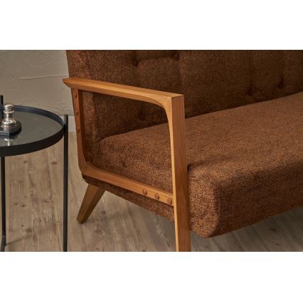 Sofá TUMI de 2 plazas en marrón