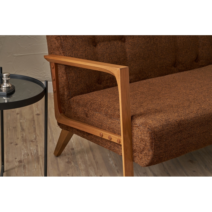 Sofá TUMI de 2 plazas en marrón