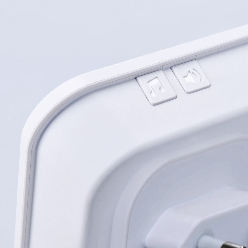 Alarma 230V con sensor de movimiento inalámbrico 3xAAA/5V blanco
