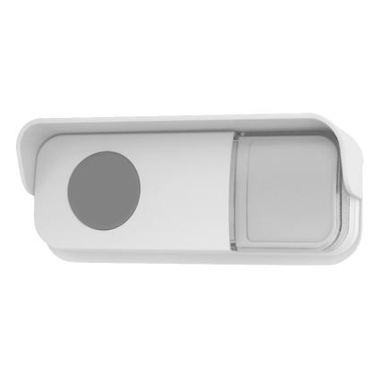 Timbre inalámbrico con enchufe integrado 230V + 2x botón IP56 blanco