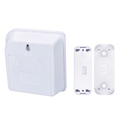 Timbre inalámbrico a pilas 3V/3xAA IP44 blanco