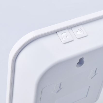Timbre inalámbrico a pilas 3V/3xAA IP44 blanco