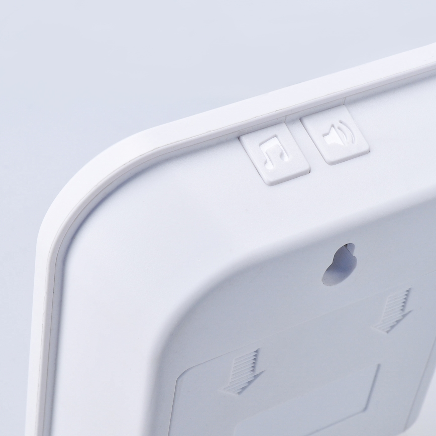 Timbre inalámbrico a pilas 3V/3xAA IP44 blanco
