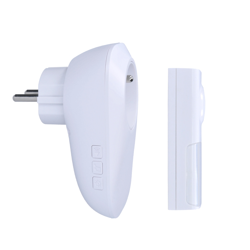 Timbre inalámbrico con enchufe integrado 230V IP55