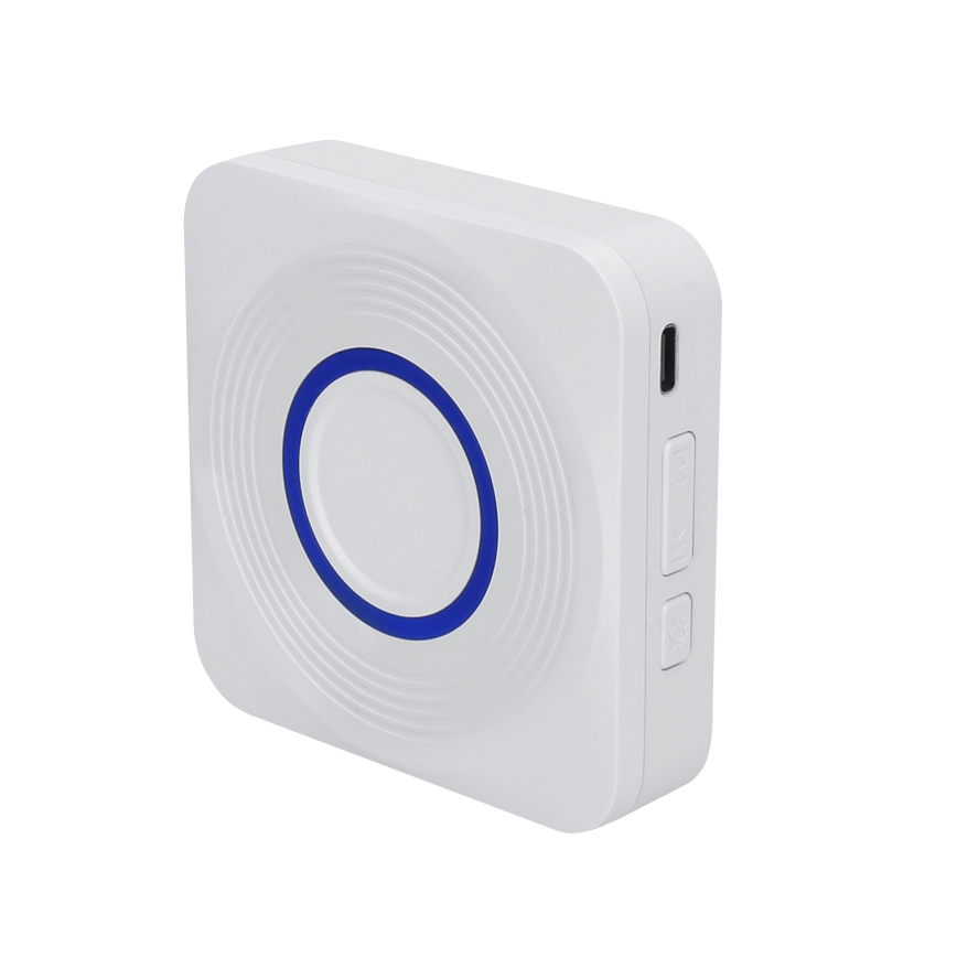 Timbre inalámbrico a pilas 3xAAA IP56 blanco