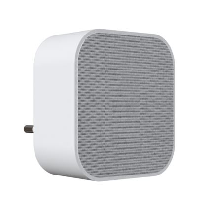Timbre inalámbrico con enchufe integrado 230V + 2x botón IP44 blanco