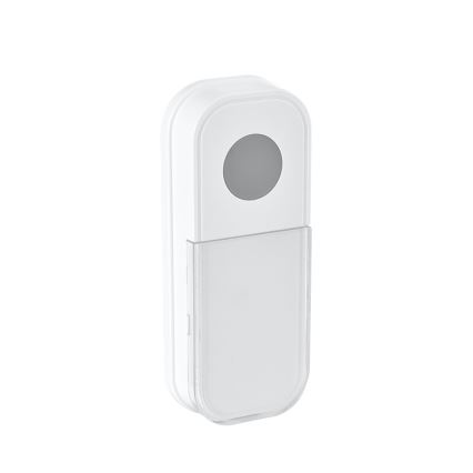 Timbre inalámbrico con enchufe integrado 230V + 2x botón IP44 blanco
